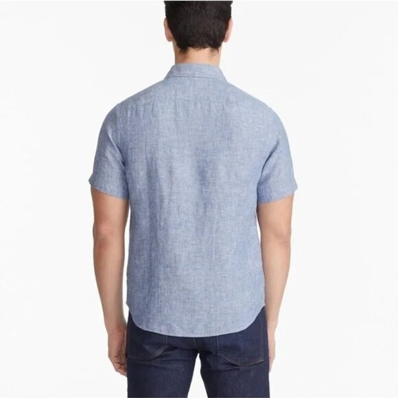 UNTUCKit 100% Linen Valente Wrinkle-Resistant Short Sleeve Button Down Shirt 2XL - Picture 2 of 11